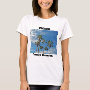 Handflatan Träd Paradise Family Reunion Keepsaké T Shirt