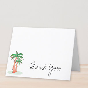 Handflatan Träd Personlig Tack Kort