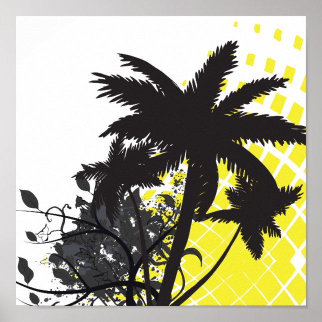 handflatan träd poster (Framsidan)