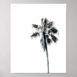 Handflatan Träd Poster | Rosa 8x10