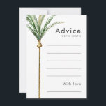 Handflatan Träd-resonsannonskort för destinationsb Rådkort<br><div class="desc">Det här handflatan-träd-destinationskortet för bröllopsrådgivning innehåller tropiska vattenfärga handflatan träd på en ljusvit bakgrund som framkallar den drömambitionen hos ett destinationsbröllop. Denna utformning utstrålar romantik från sandstränder och svävar handflatan, perfekt för par som söker en verkligt oförglömlig firande. Om du vill ha samordning av personligen eller frågor, tveka inte att...</div>