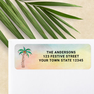 Handflatan Träd returadress  Etikett