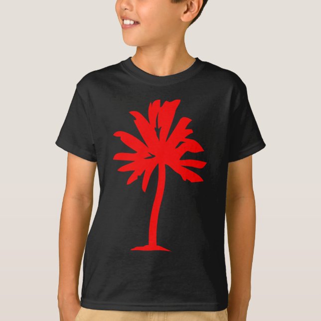 Handflatan Träd - röd T-shirt (Framsida)