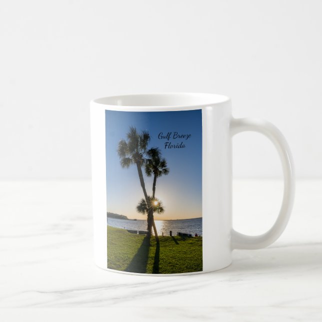 Handflatan-Träd-sax Silhouette-kaffe Mugg (Höger)
