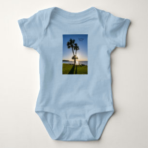 Handflatan Träd-saxar Silhouette Baby Body Kostym T Shirt