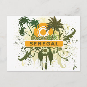 Handflatan Träd Senegal Vykort