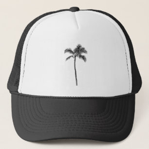 Handflatan Träd Shirt - Retro Stil Tropical Beach Keps