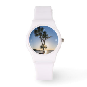 Handflatan Träd Sissors Silhouette Sporty Watch Armbandsur