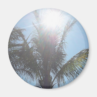 Handflatan Träd sommardag Magnet
