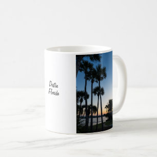 Handflatan Träd Sunrise Destin Florida Coffee Mugg