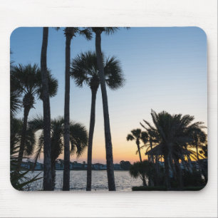 Handflatan Träd Sunrise Destin Florida Mouse Pad Musmatta