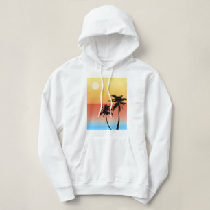 Handflatan Träd Sunset Silhouette T Shirt