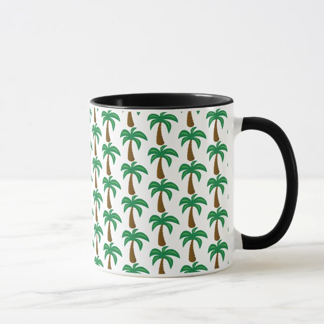 Handflatan Träd - Svarta 11 oz-kombinationen Mugg (Höger)