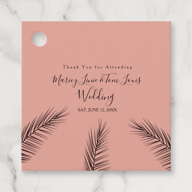 Handflatan Träd-utbrottet Hand plockade Pappra Kra Gåvor Etiketter (Framsida)