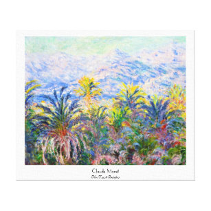 Handflatan Träd vid Bordighera Claude Monet Canvastryck
