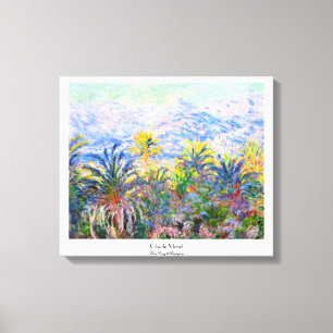 Handflatan Träd vid Bordighera Claude Monet Canvastryck