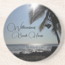 Handflatan Träd vid Namn i Sol, som är belysta med Underlägg