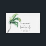 Handflatan Träd Watercolor Personlig Bachelorette Bricka<br><div class="desc">Fira den sista branden före ring i tropiska stil med vår personlig bachelorette Party Acrylic Tray med en chic handflatan träd-design! Denna eleganta och sassande akryliska bricka tillför festligheterna en aning paradiset, skapar varje minnesvärd stund. Anpassa den med bridens namn eller ett speciellt meddelande om du vill skapa en unik...</div>