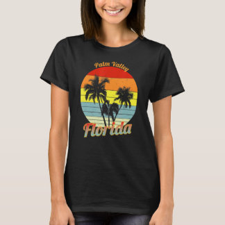Handflatan Valley Florida Retro Tropical Handflata T Shirt