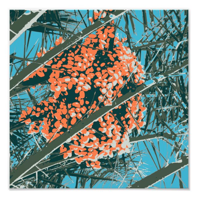 Handflatan Vår 6 Färg Handflatan Berries 6A Fototryck (Framsidan)