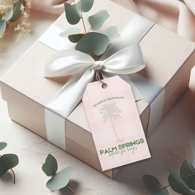 Handflatan Vår Bachelorette Presentetikett (Skapare uppladdad)