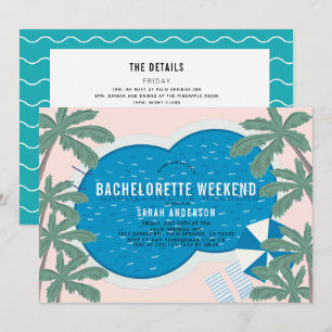 Handflatan Vår Bassäng Bachelorette Helg Itinerary Inbjudningar