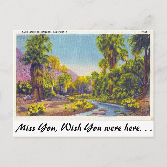 Handflatan Vår Canyon, Kalifornien Vykort (Framsida)