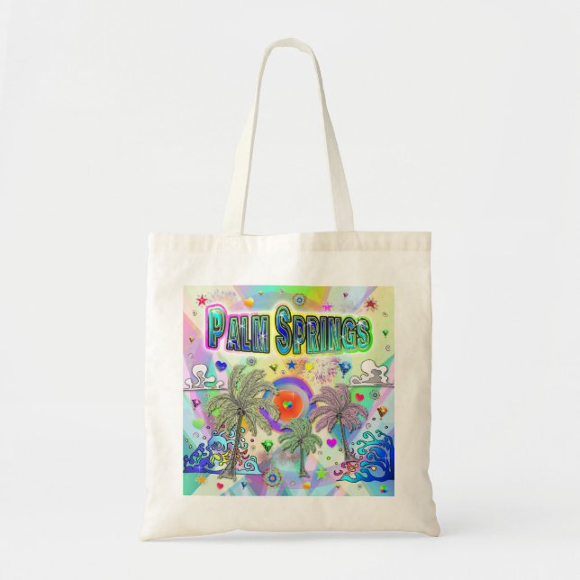 Handflatan Vår Deep Dream Tote Bag Tygkasse (Framsidan)