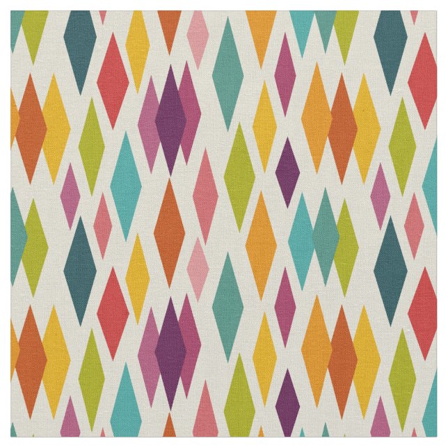 Handflatan Vår diamanter under det moderna Mönster Tyg (Närbild)