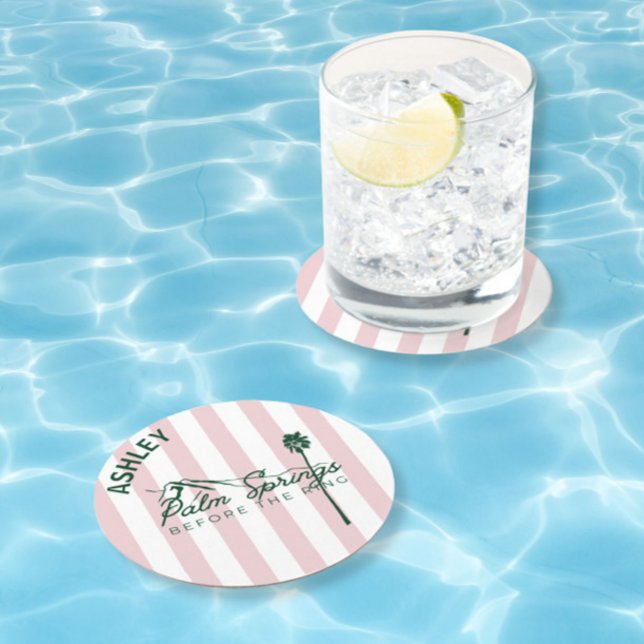 Handflatan Vår före Bachelorette ring Underlägg Papper Rund (Skapare uppladdad)