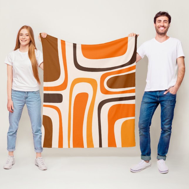 Handflatan Vår i den moderna Abstrakten Mönster Fleecefilt (På plats)