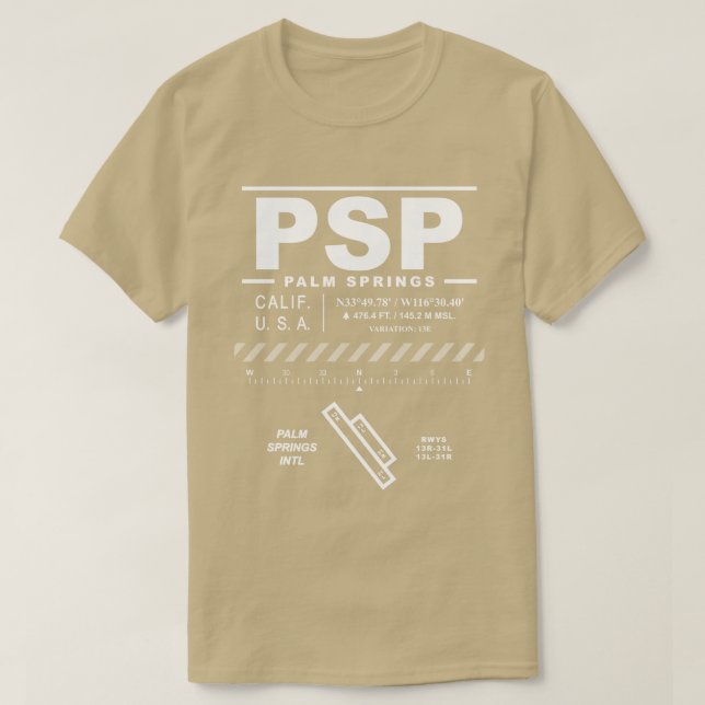 Handflatan Vår Internationell flygplats PSP Tee Sh (Design framsida)