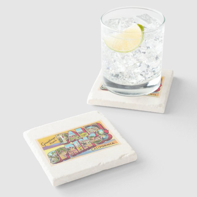 Handflatan Vår Kalifornien CA Large Brev vykort Stenunderlägg (Sidan)