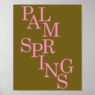Handflatan Vår Olivolja och Rosa Vintage Poster