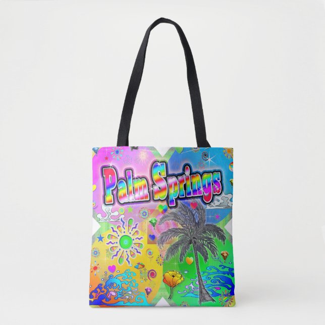 Handflatan Vår Quadro Seasons Tote Bag Tygkasse (Framsida)