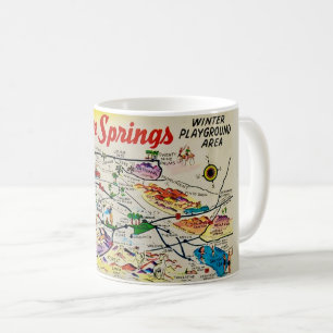 Handflatan Vår Retro Karta Mugg