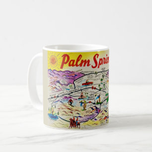 Handflatan Vår Retro Karta Mugg
