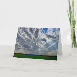 Handformade solstrålar kort