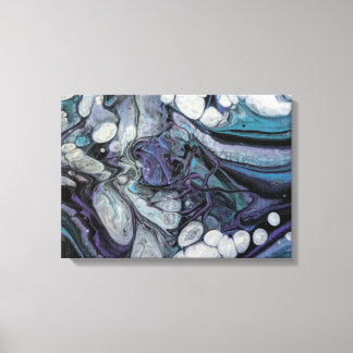 Handfylld akryldesign 12 x 12 utskriftsyta canvastryck