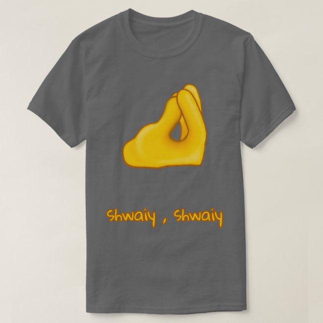 Handgest Arabisk italiensk finger greppade emoji T Shirt (Design framsida)