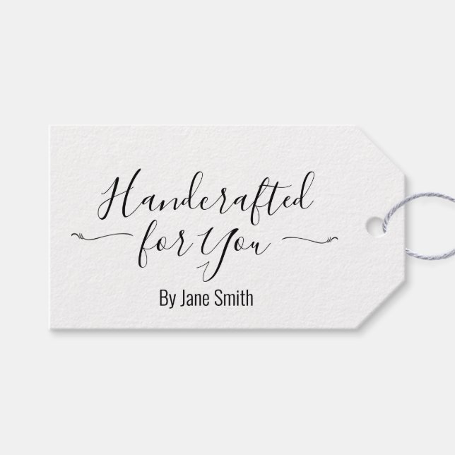 Handgjord åt dig Personlig Presentetikett (Framsidan (Horisontell))