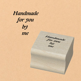 Handgjord av designer stämpel