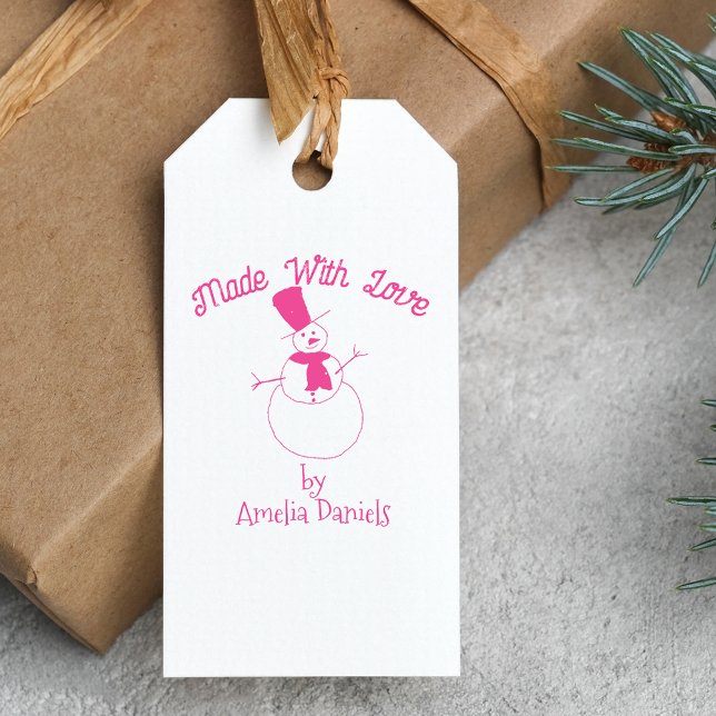 Handgjord av jul tomte stämpel (Skapare uppladdad)