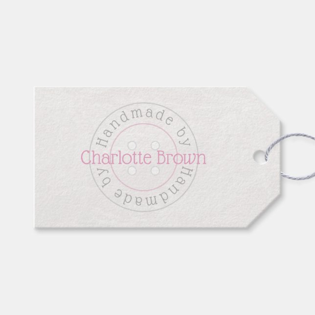 Handgjord av märkrn för söktangulär presentetikett (Framsidan (Horisontell))