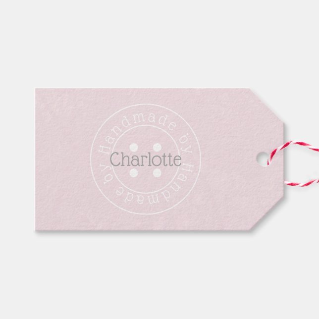 Handgjord av märkrn för söktangulär presentetikett (Framsidan (Horizontal))