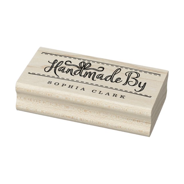 Handgjord banderoll och sömnad stämpel (Stämpel)