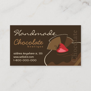 Handgjord chokladvisitkort visitkort