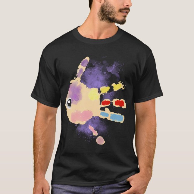 Handgjord fisk t shirt (Framsida)
