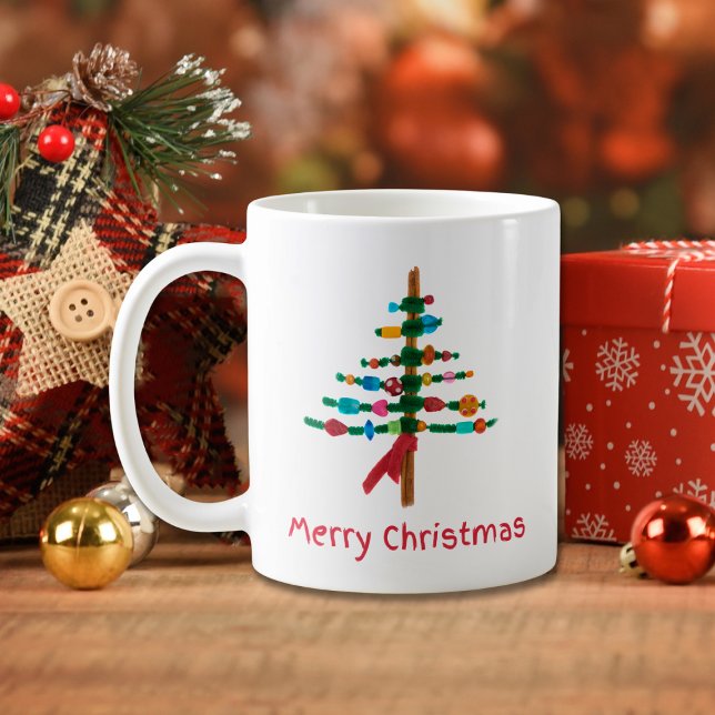 Handgjord Julgranar - Festive Helgdag Gift Kaffemugg (Skapare uppladdad)