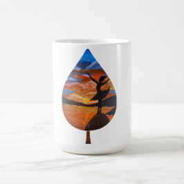 Handgjord konst / Dansar med solsken Kaffemugg